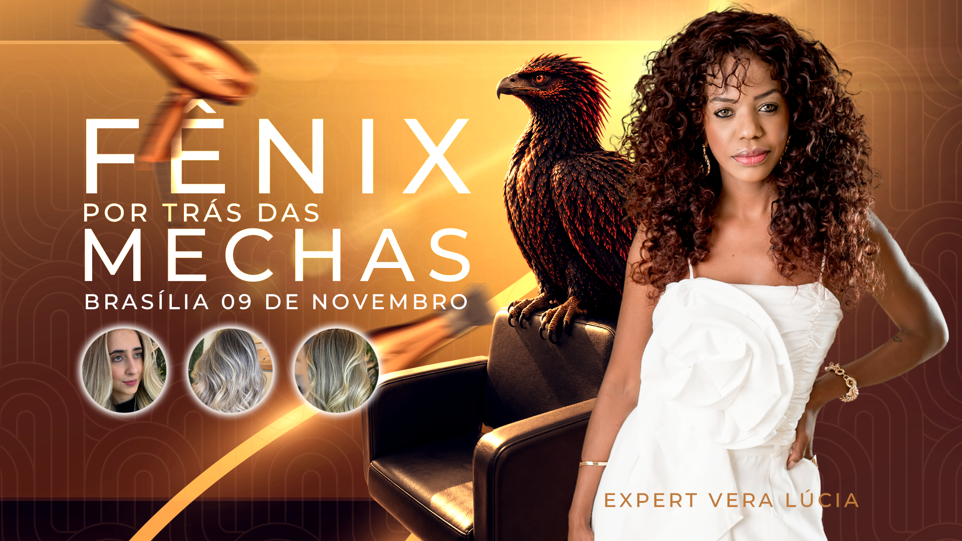 Nova capa do evento Fênix por trás das mechas, edição Brasília